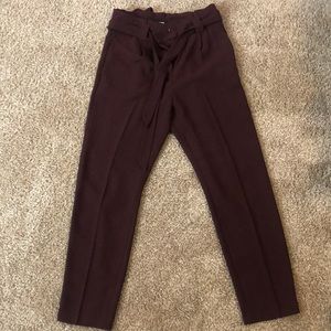 Maroon/Burgundy dress pants from express